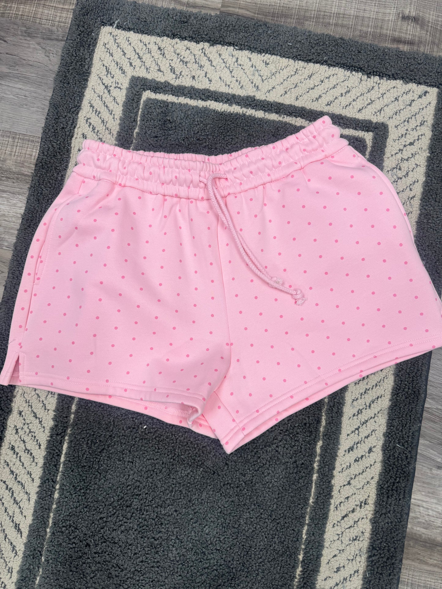 Light Pink Polka Dot Shorts