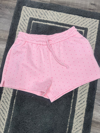 Light Pink Polka Dot Shorts