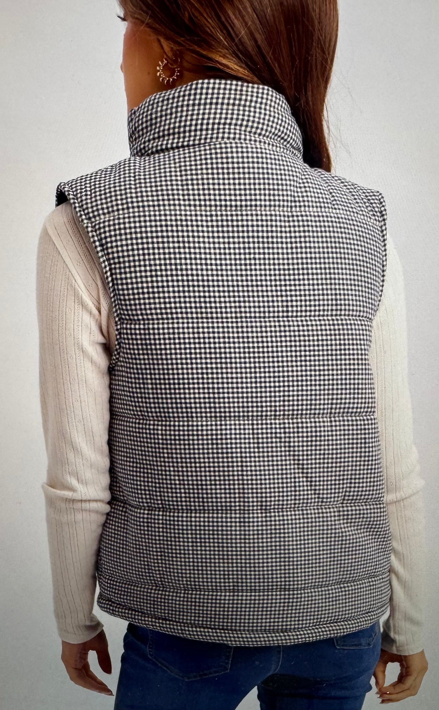 Gingham Garden Vest